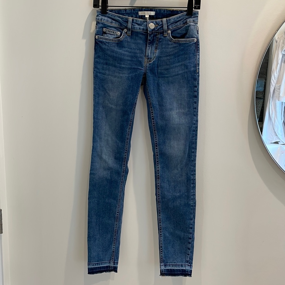 MAJE distressed medium rise skinny jeans , sz FR 34, US 2
